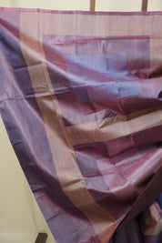 Dual Tone Purple Tussar Silk Saree - SRDTPTSS1909