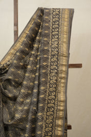 Kashish Ajrakh Cotton Silk Saree With Maheshwari Border - SRKACSS1515