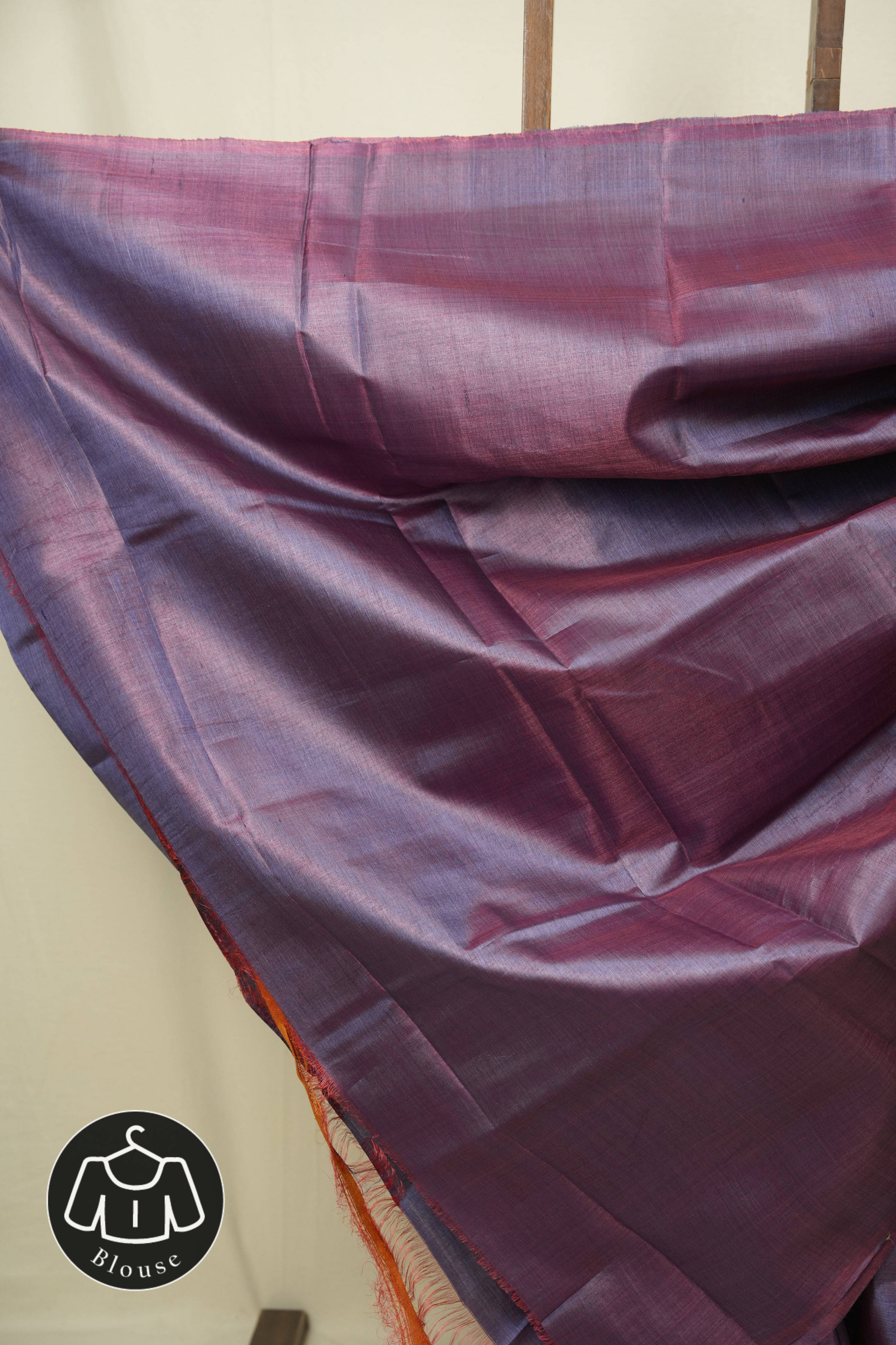 Dual Tone Purple Tussar Silk Saree - SRDTPTSS1909