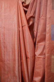 Peach Tussar Silk Saree - SRPTSS1901