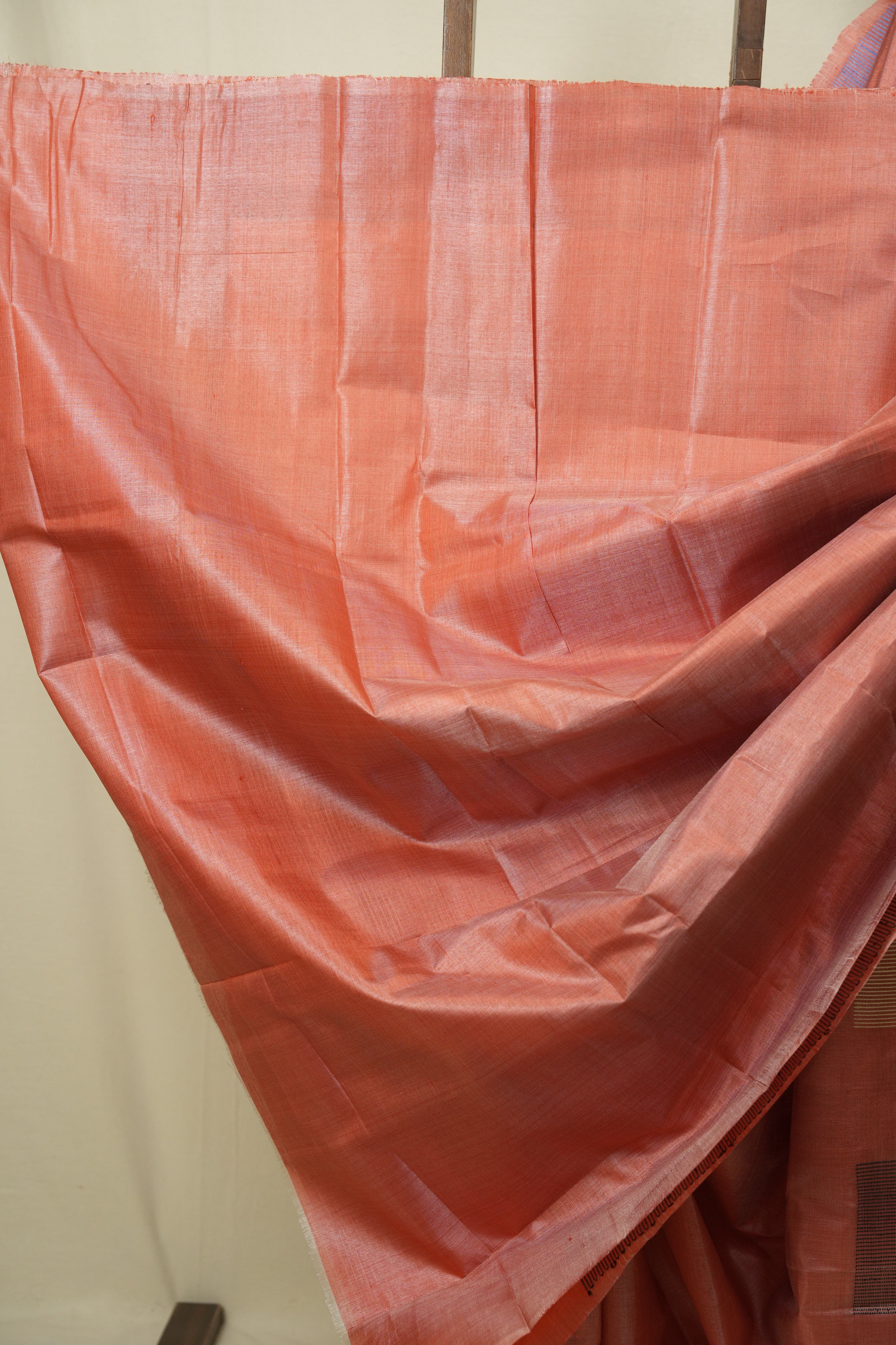 Peach Tussar Silk Saree - SRPTSS1901