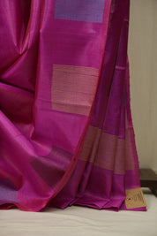 Pink Tussar Silk Saree - SRPTSS1903