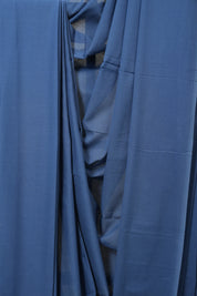 Blue Mulmul Cotton Saree-SRBMCS118