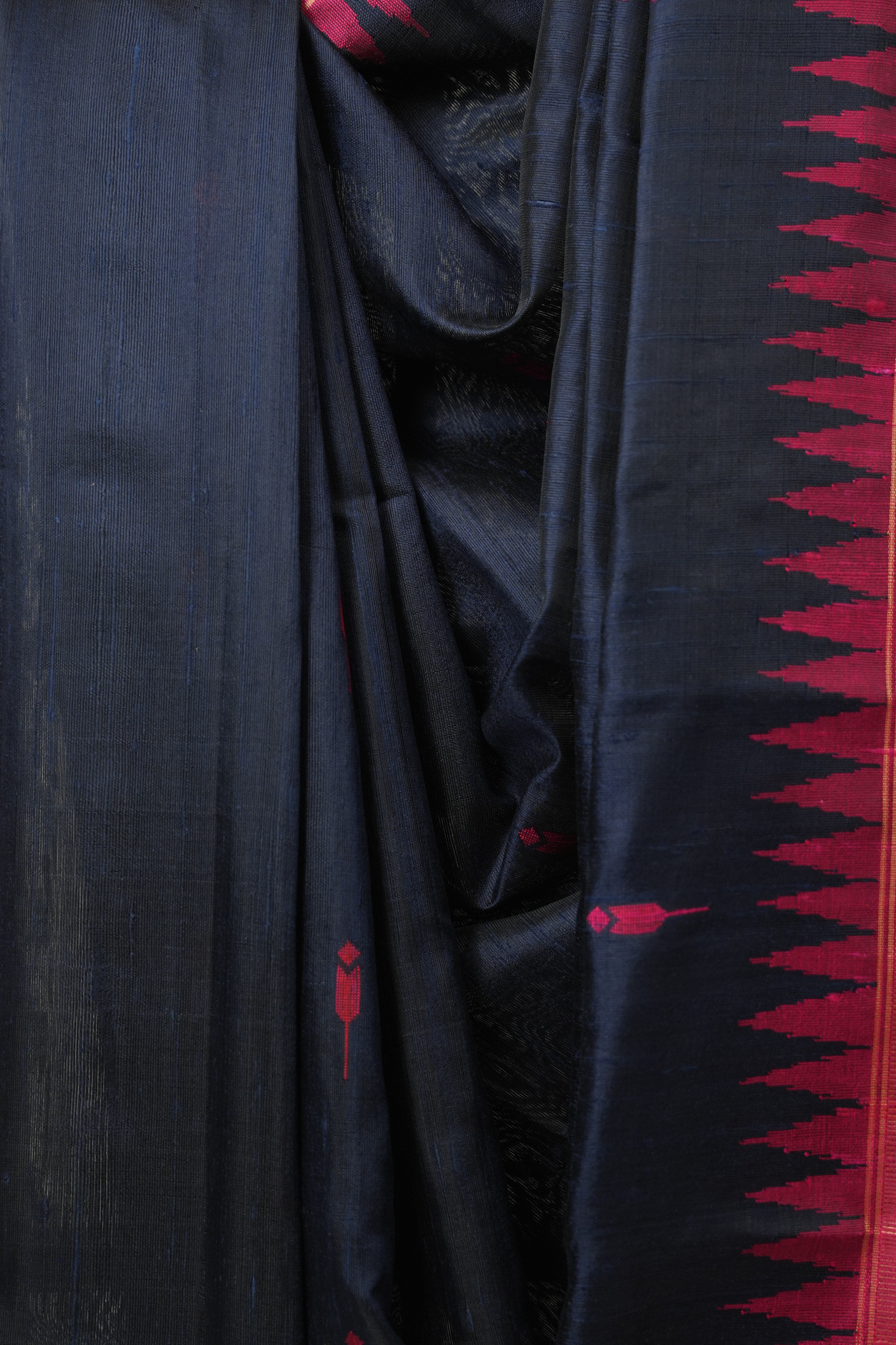 Blue Raw Silk Saree - SRBRSS977