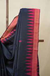 Blue Raw Silk Saree - SRBRSS977