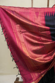 Blue Raw Silk Saree - SRBRSS977