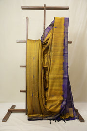 Mustard Raw Silk Saree - SRMRSS976