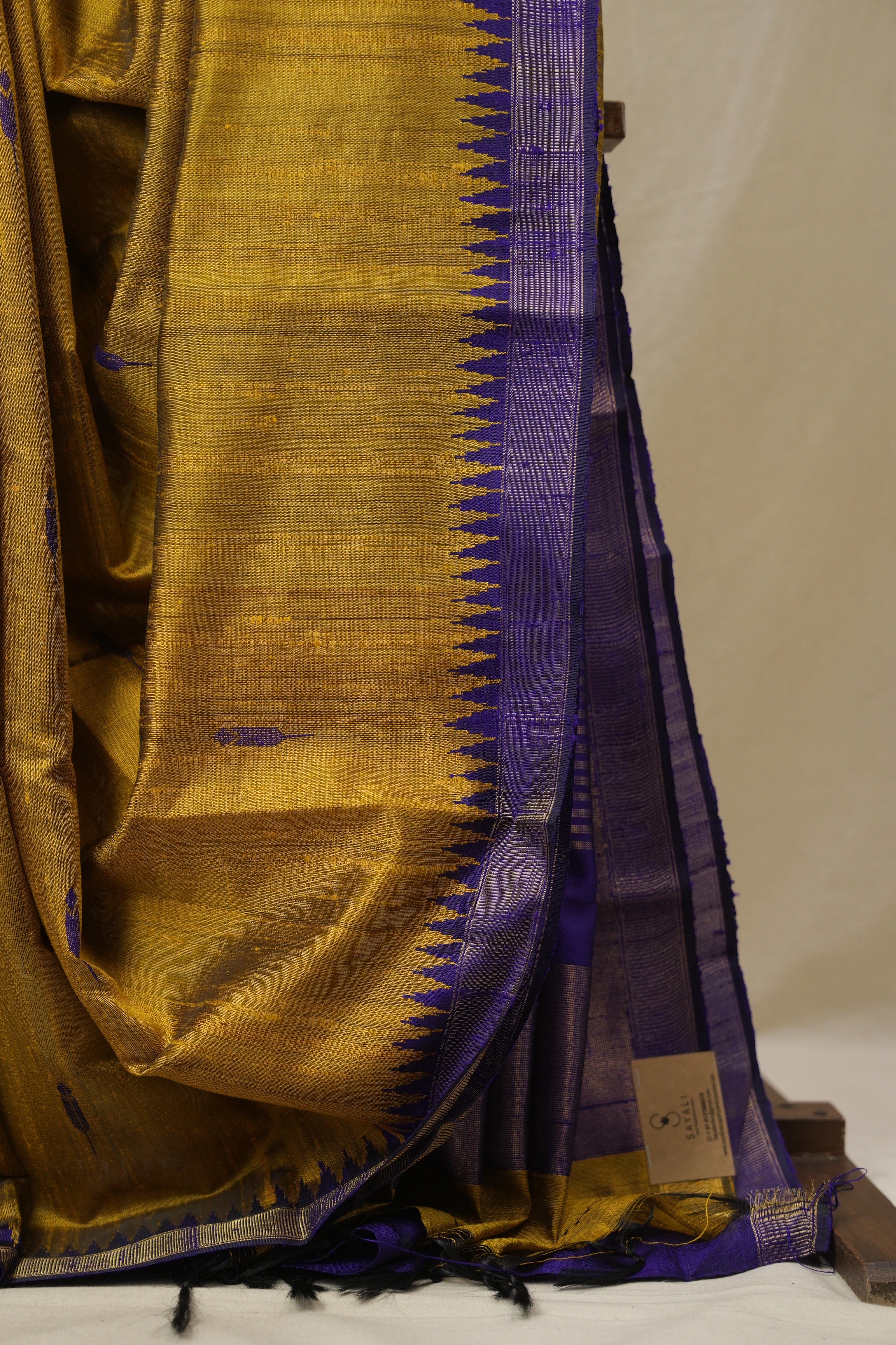Mustard Raw Silk Saree - SRMRSS976