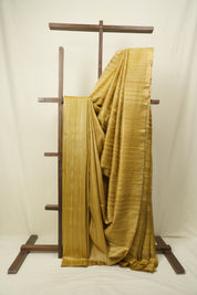 Olive Yellow Tussar Silk Saree - SRYTSS1937