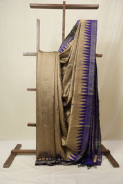 Brown Raw Silk Saree - SRBRSS978