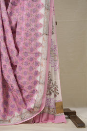 Lilac Pink HBP Cotton Saree - SRLPCS2851