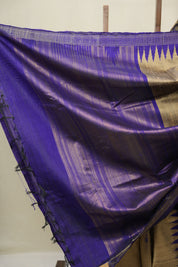Brown Raw Silk Saree - SRBRSS978