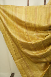 Olive Yellow Tussar Silk Saree - SRYTSS1937