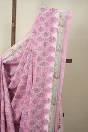 Lilac Pink HBP Cotton Saree - SRLPCS2851