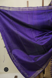 Brown Raw Silk Saree - SRBRSS978