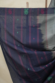 Grey Sungudi Cotton Saree -SRGSCS69