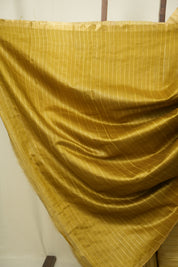 Olive Yellow Tussar Silk Saree - SRYTSS1937