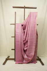 Baby Pink Tussar Silk Saree - SRPTSS1938
