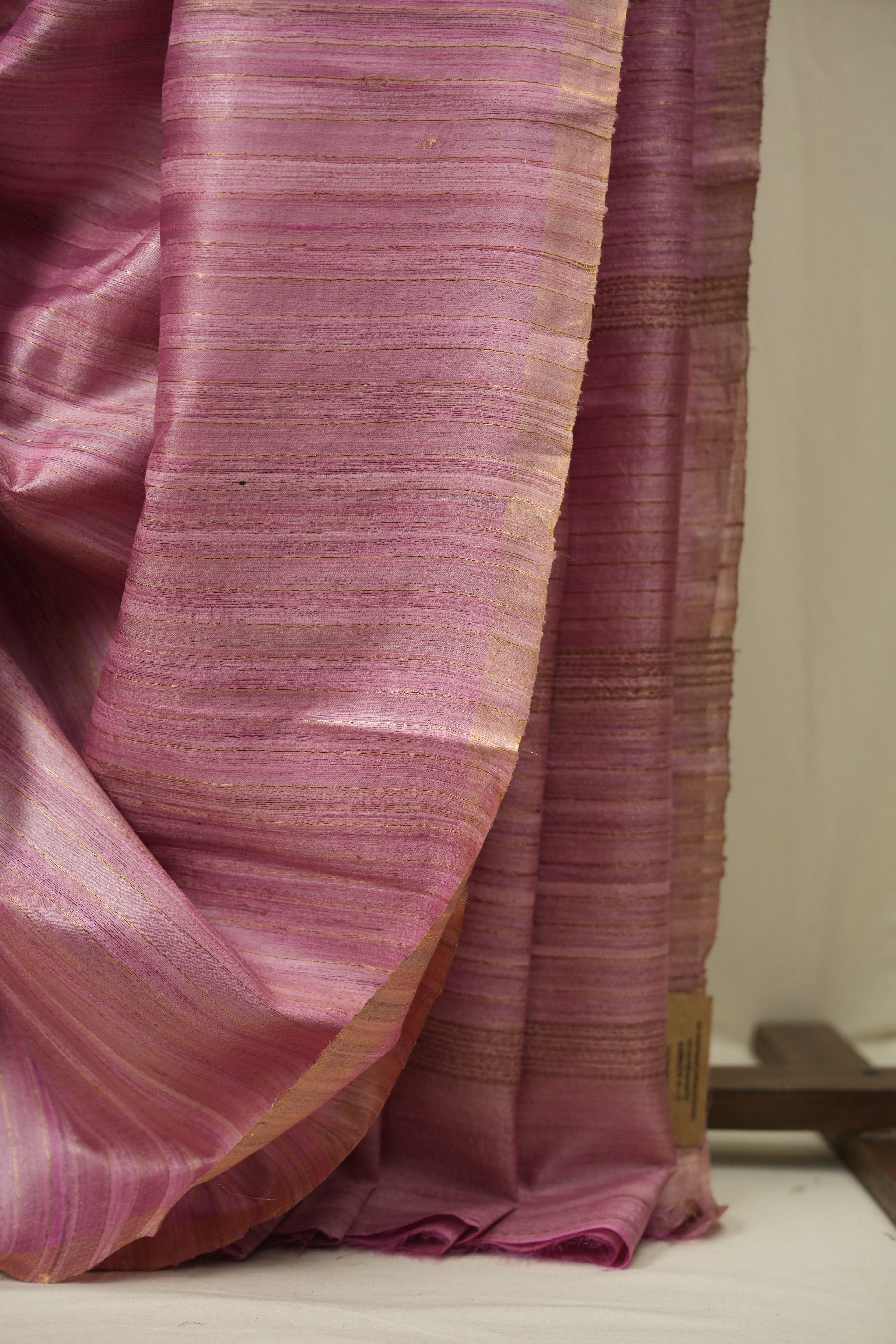 Baby Pink Tussar Silk Saree - SRPTSS1938