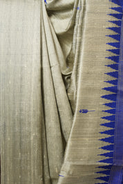 Grey Raw Silk Saree - SRGRSS979