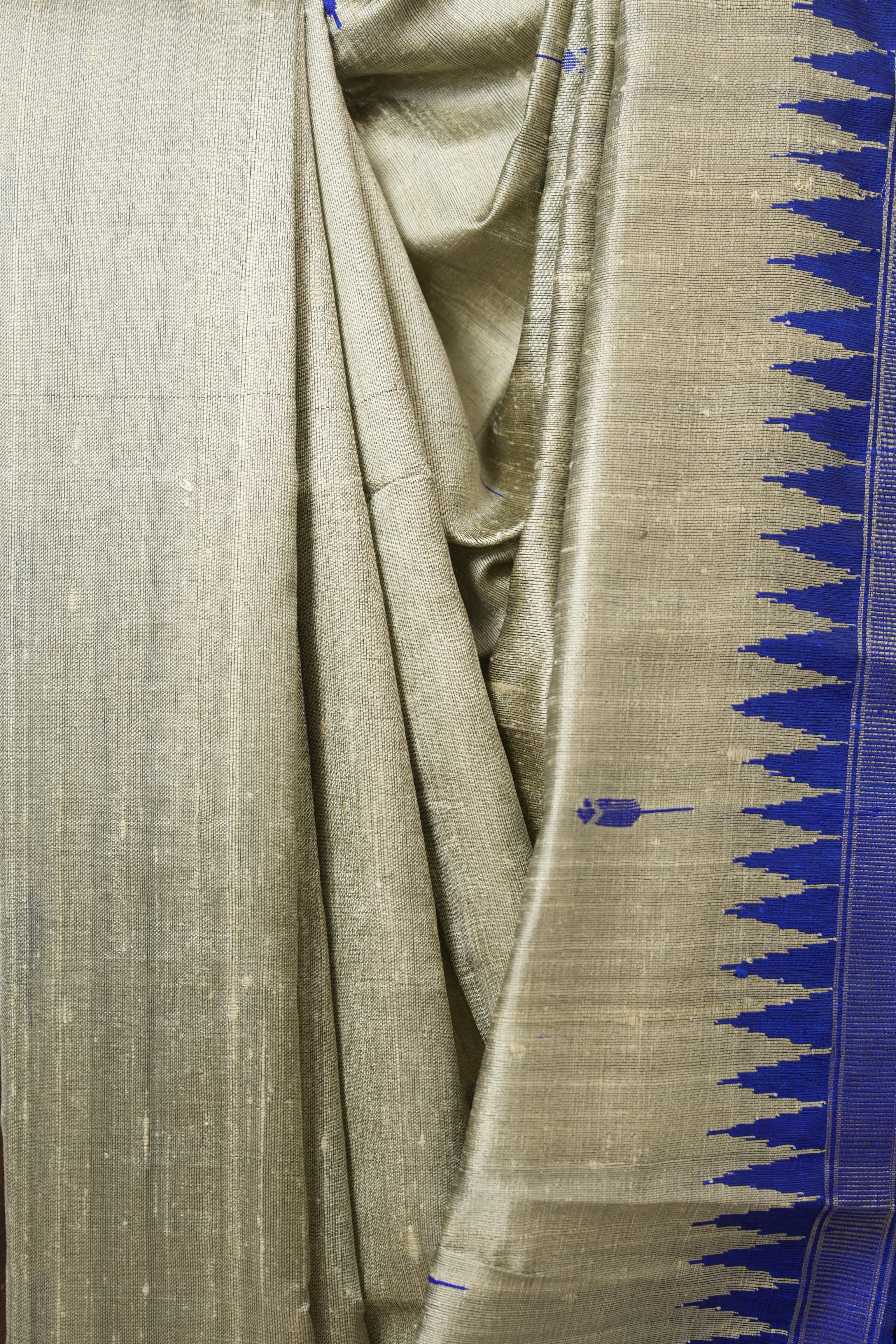Grey Raw Silk Saree - SRGRSS979