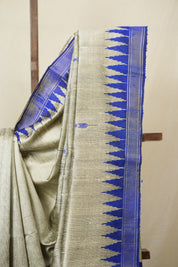 Grey Raw Silk Saree - SRGRSS979