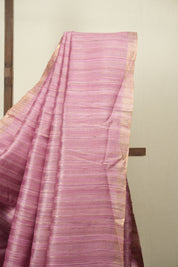 Baby Pink Tussar Silk Saree - SRPTSS1938