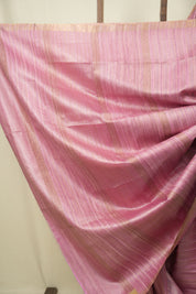 Baby Pink Tussar Silk Saree - SRPTSS1938