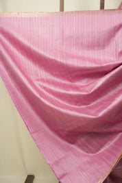 Baby Pink Tussar Silk Saree - SRPTSS1938
