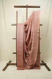 Rose Gold Tussar Silk Saree - SRRGTSS1940