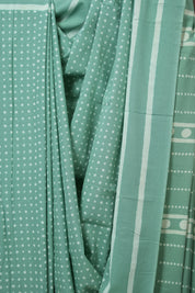 Ocean Blue HBP Cotton Saree - SROBCS3313