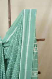 Ocean Blue HBP Cotton Saree - SROBCS3313