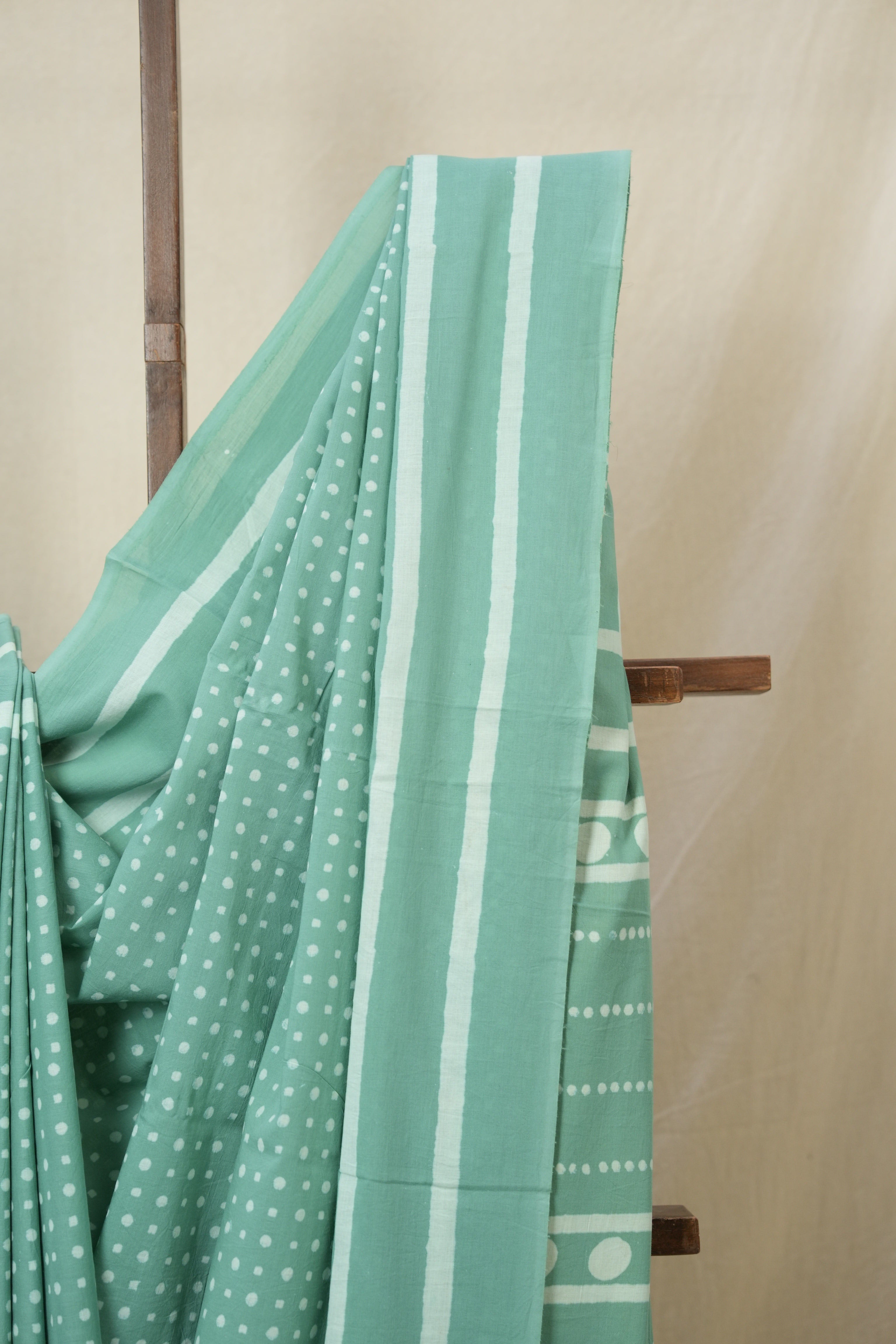 Ocean Blue HBP Cotton Saree - SROBCS3313