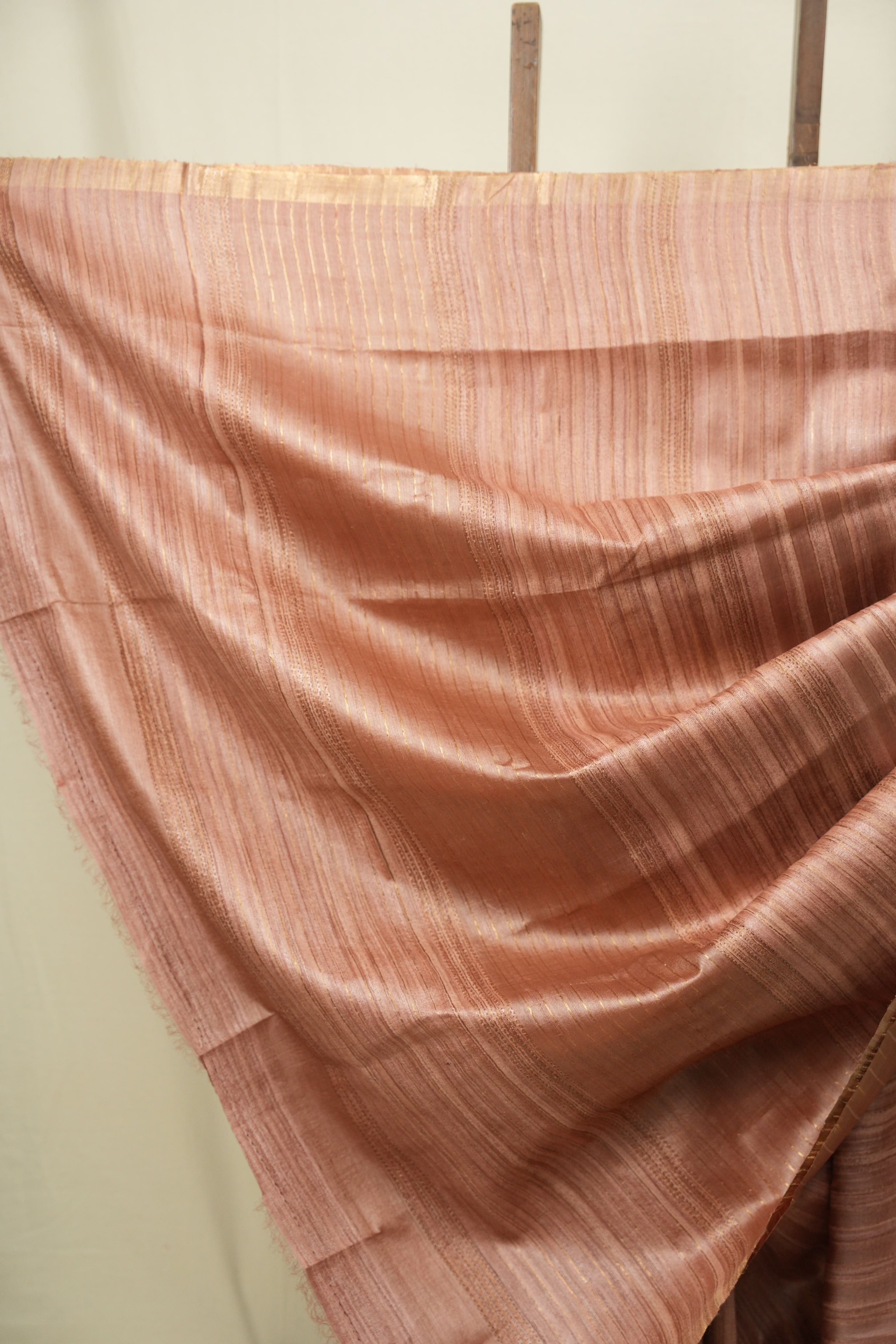Rose Gold Tussar Silk Saree - SRRGTSS1940