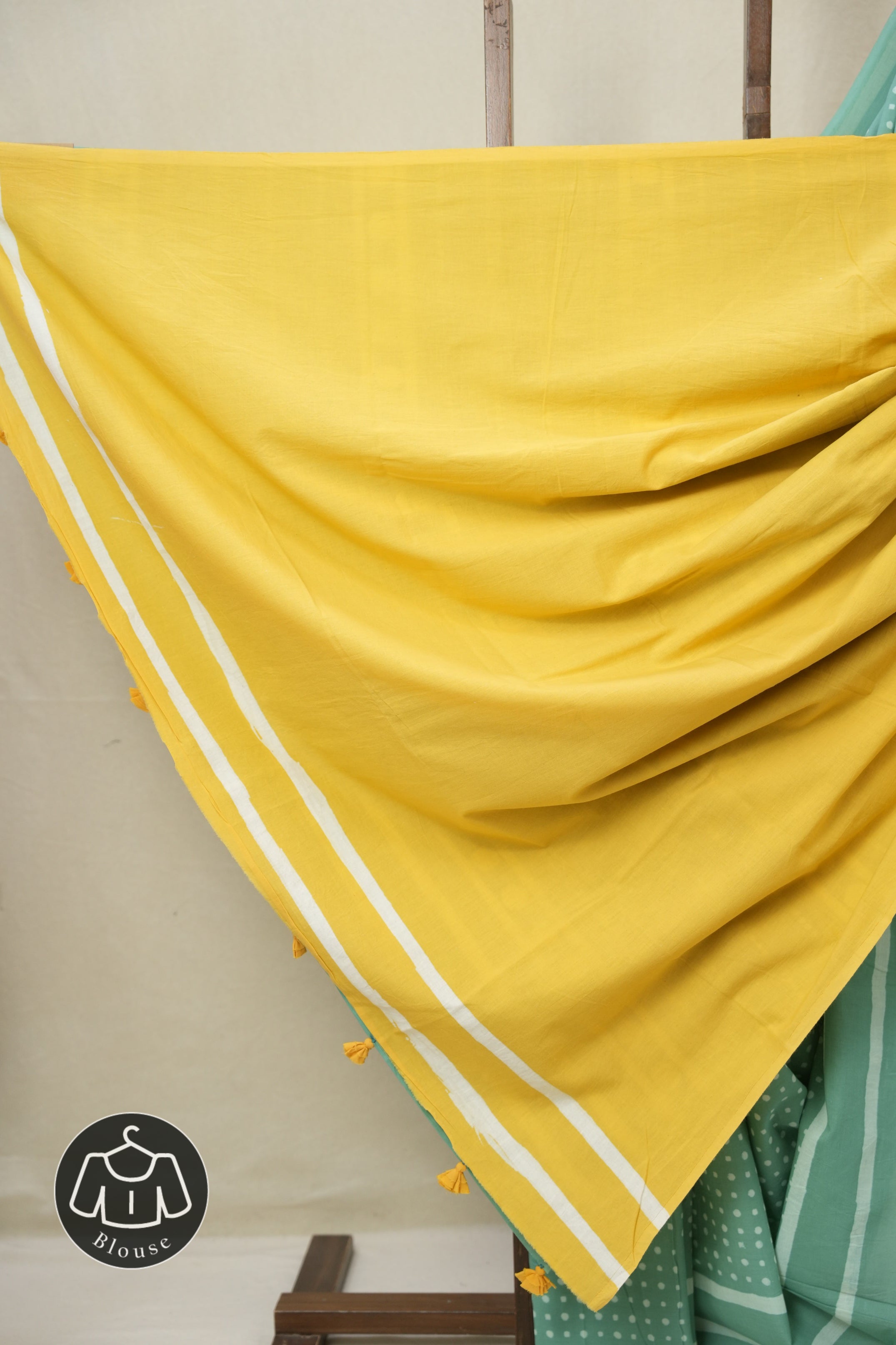 Ocean Blue HBP Cotton Saree - SROBCS3313