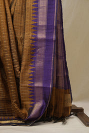 Mustard Raw Silk Saree - SRMRSS981