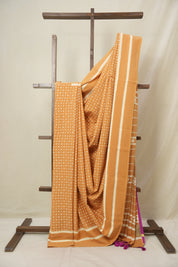 Orange HBP Cotton Saree - SROCS3315