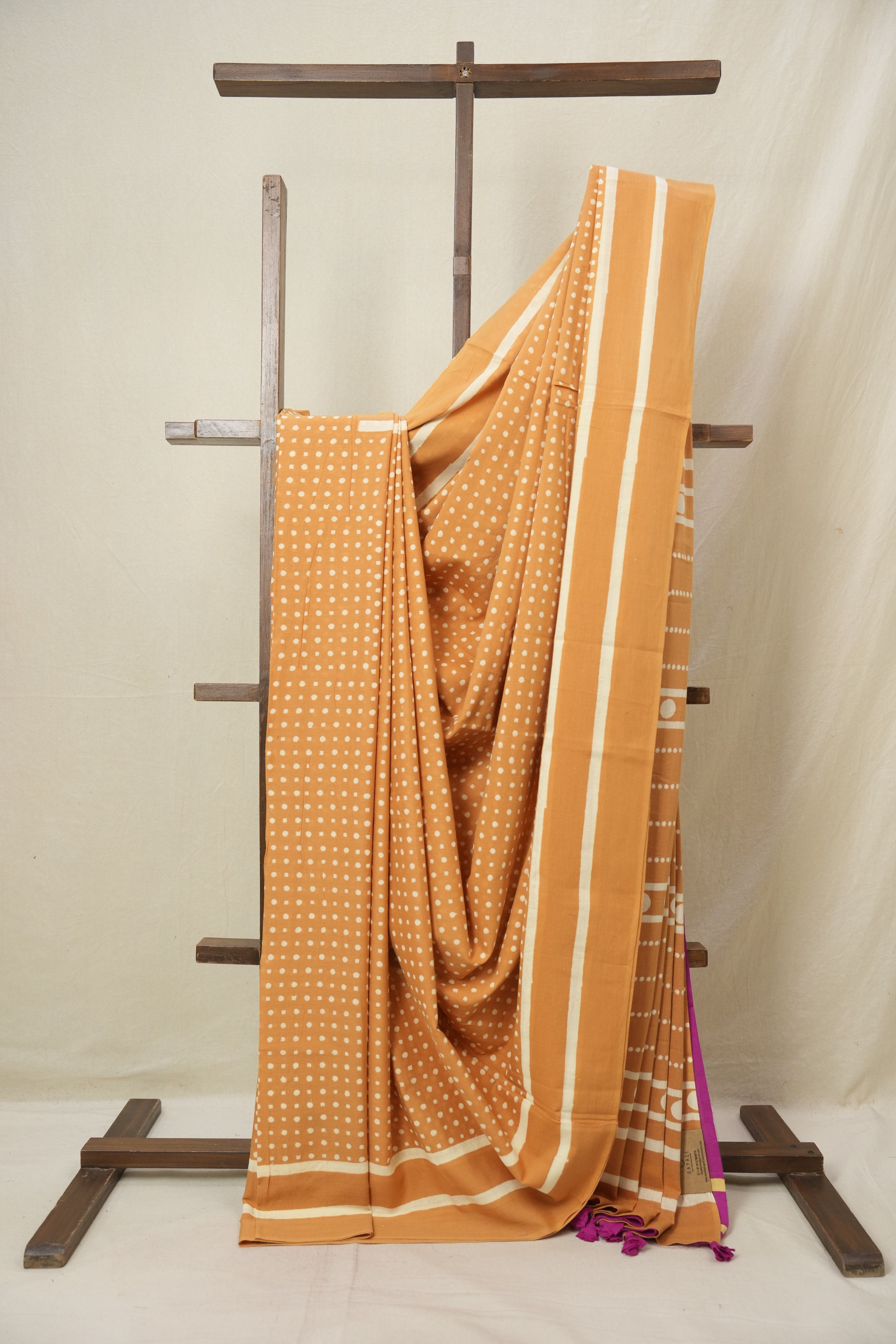 Orange HBP Cotton Saree - SROCS3315