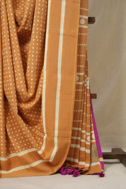 Orange HBP Cotton Saree - SROCS3315