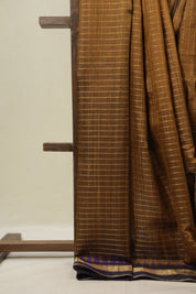 Mustard Raw Silk Saree - SRMRSS981
