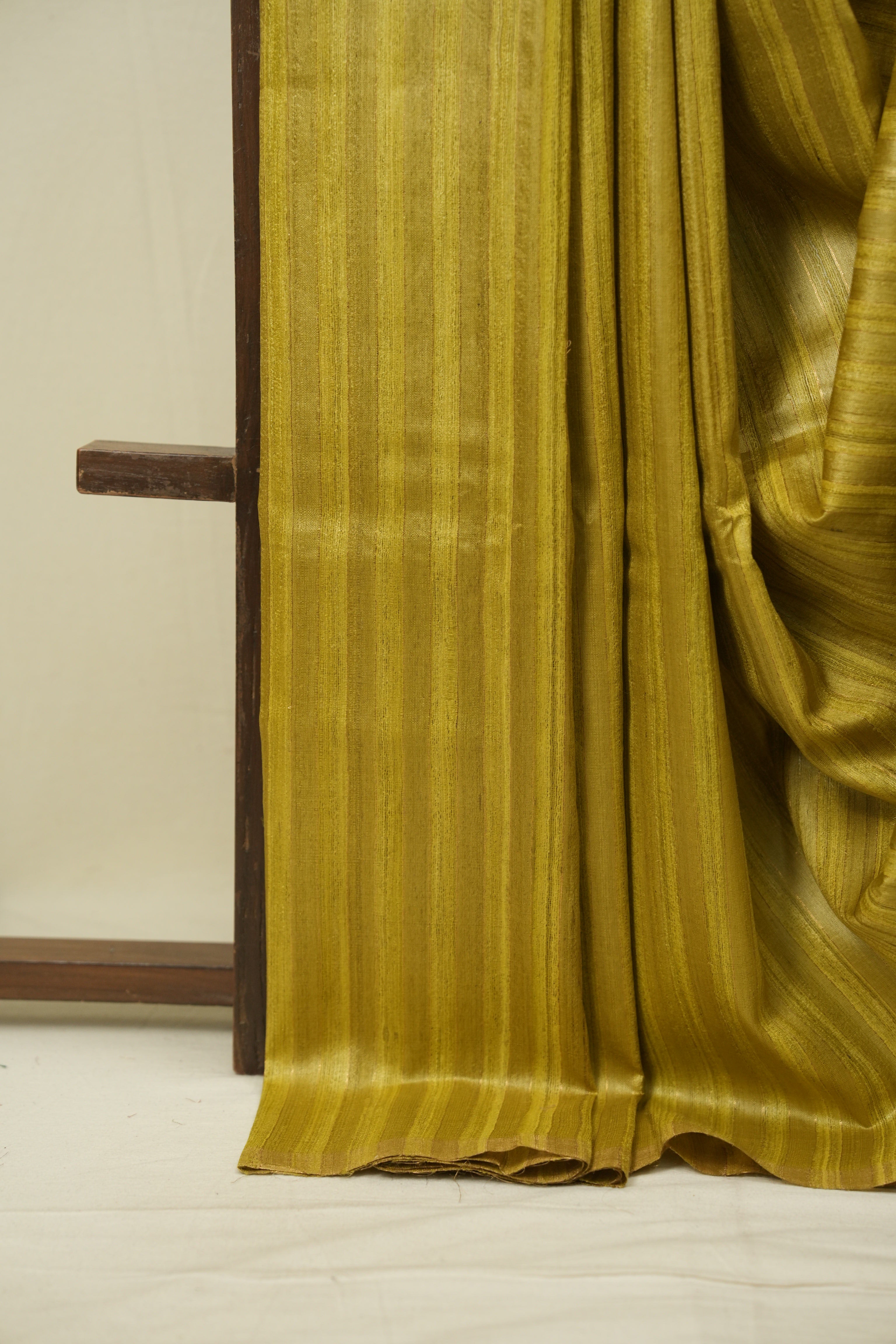 Lemon Yellow Tussar Silk Saree - SRYTSS1942