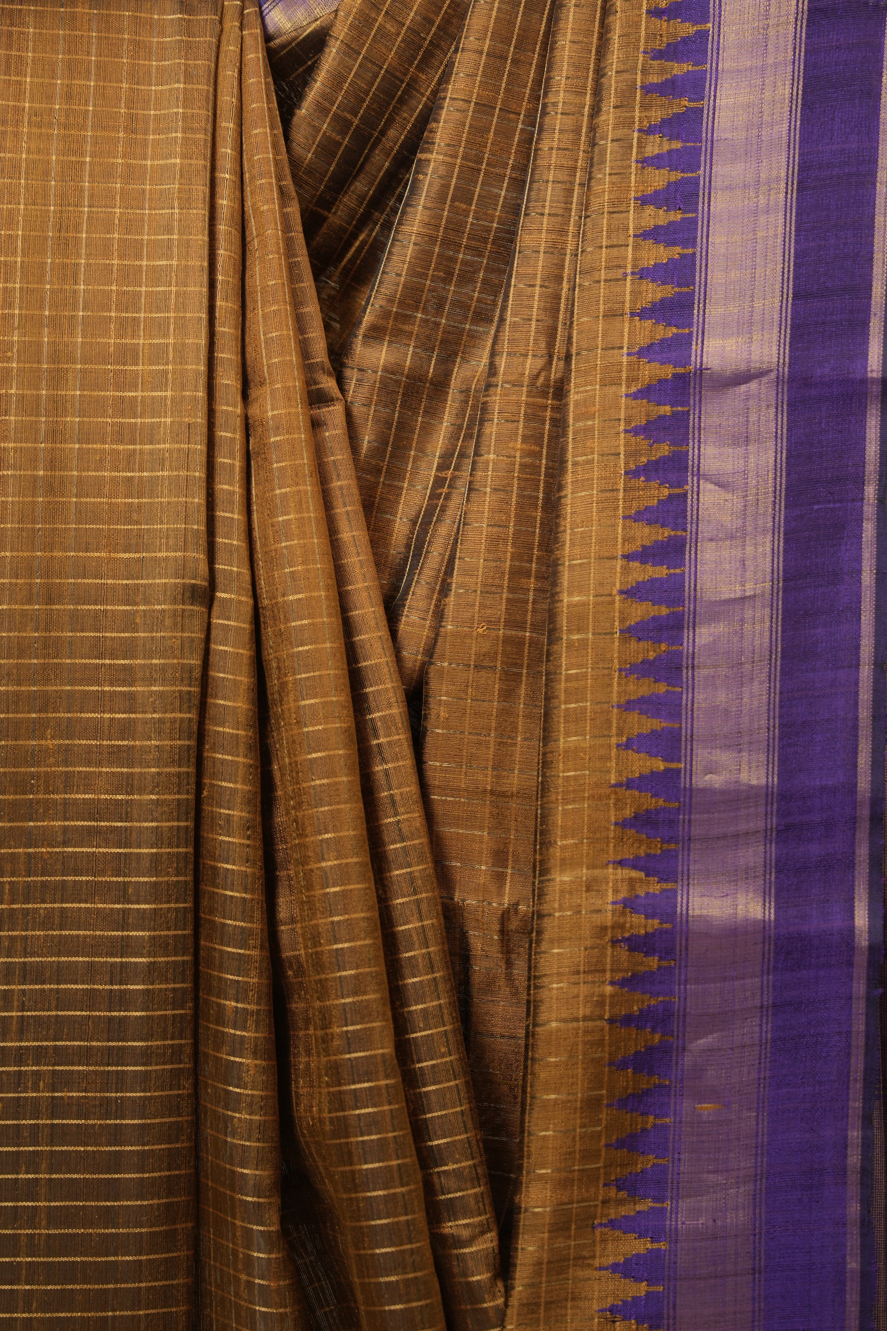 Mustard Raw Silk Saree - SRMRSS981