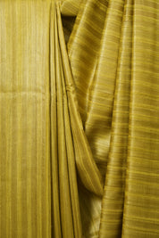 Lemon Yellow Tussar Silk Saree - SRYTSS1942