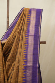 Mustard Raw Silk Saree - SRMRSS981
