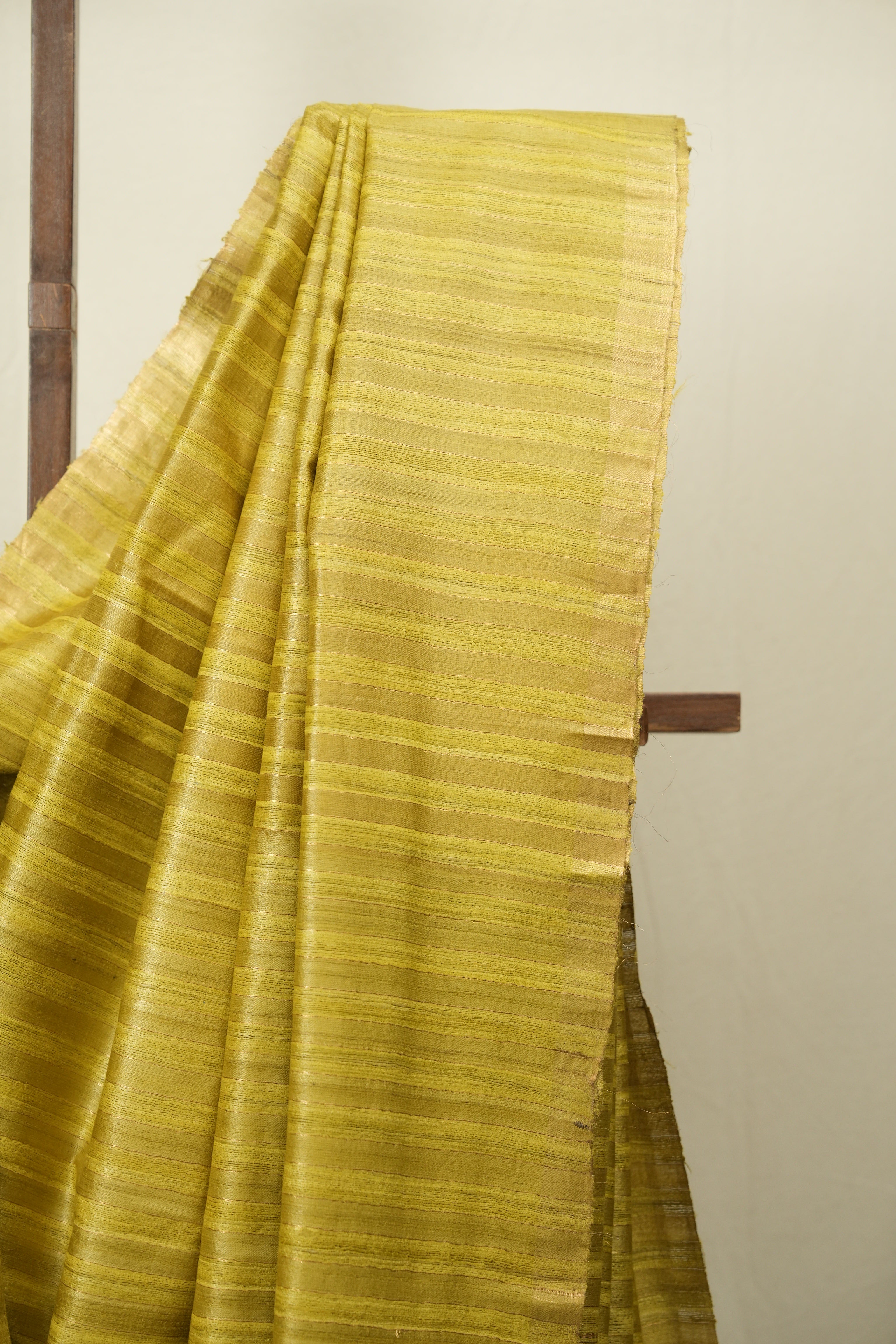 Lemon Yellow Tussar Silk Saree - SRYTSS1942