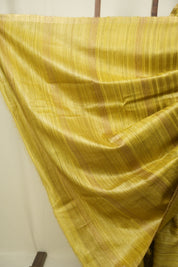 Lemon Yellow Tussar Silk Saree - SRYTSS1942