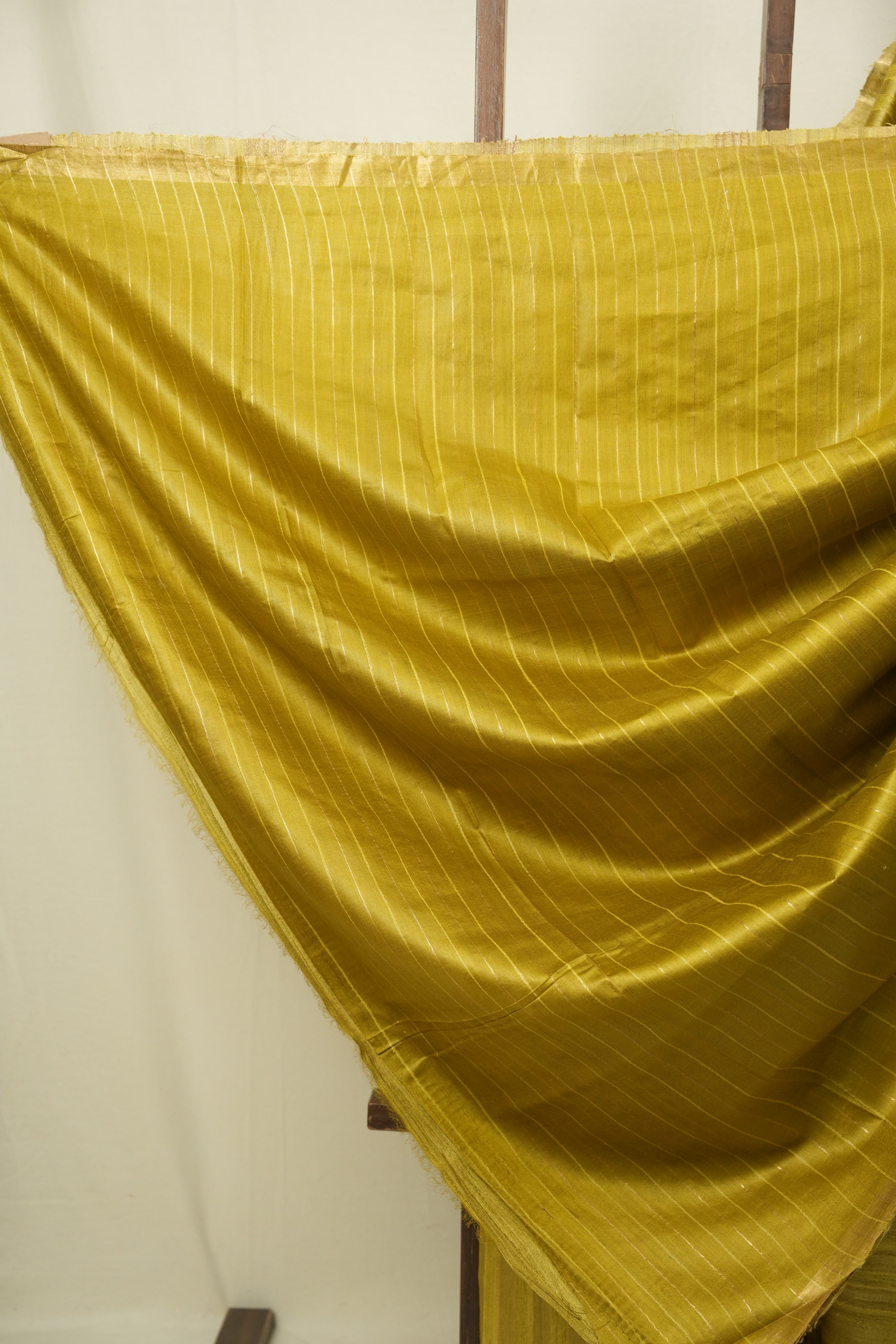 Lemon Yellow Tussar Silk Saree - SRYTSS1942