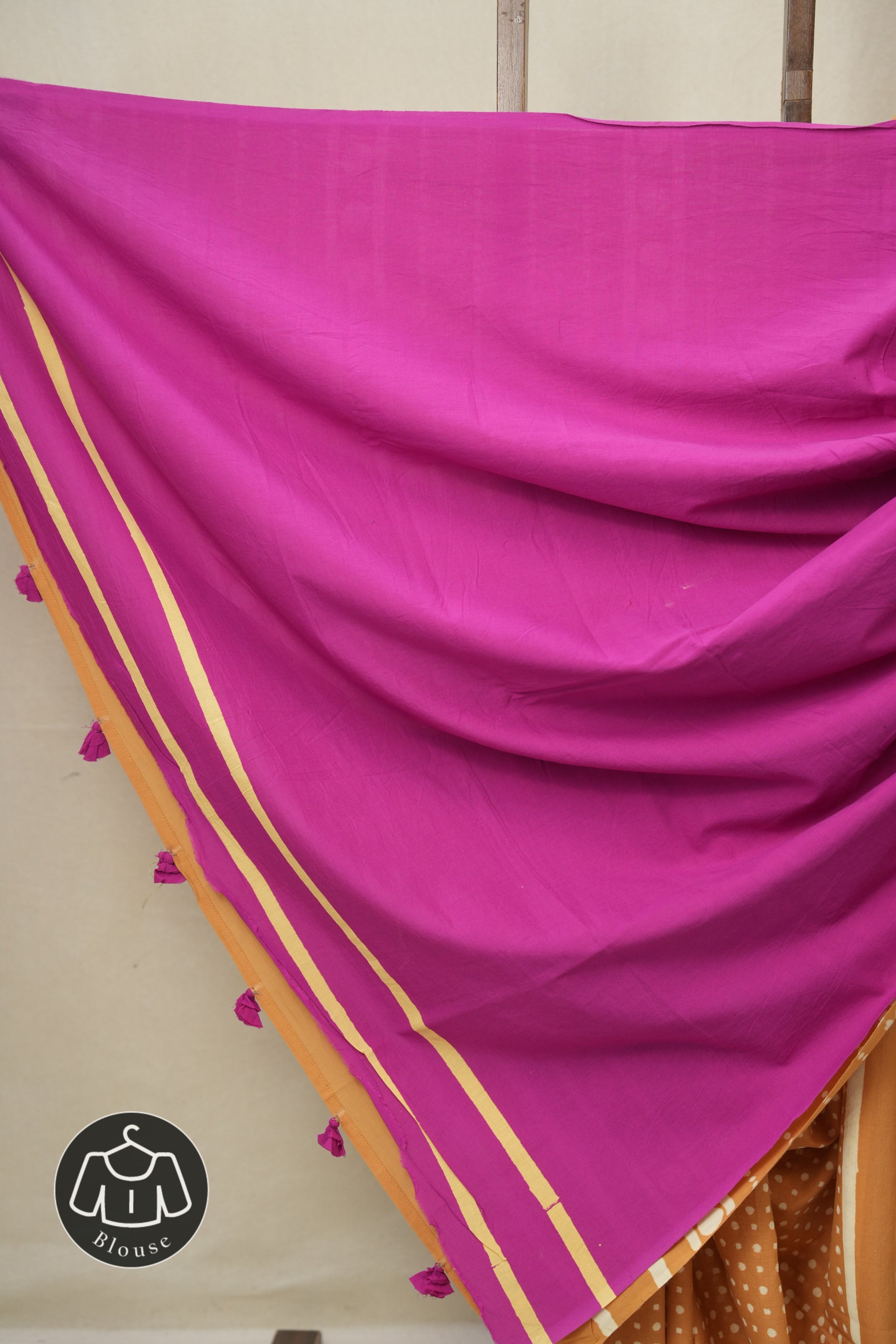 Orange HBP Cotton Saree - SROCS3315