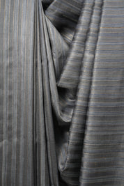 Slate Grey Tussar Silk Saree - SRGTSS1939