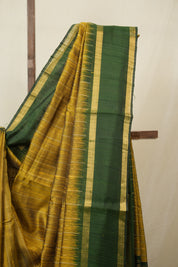 Mustard Raw Silk Saree - SRPRSS984